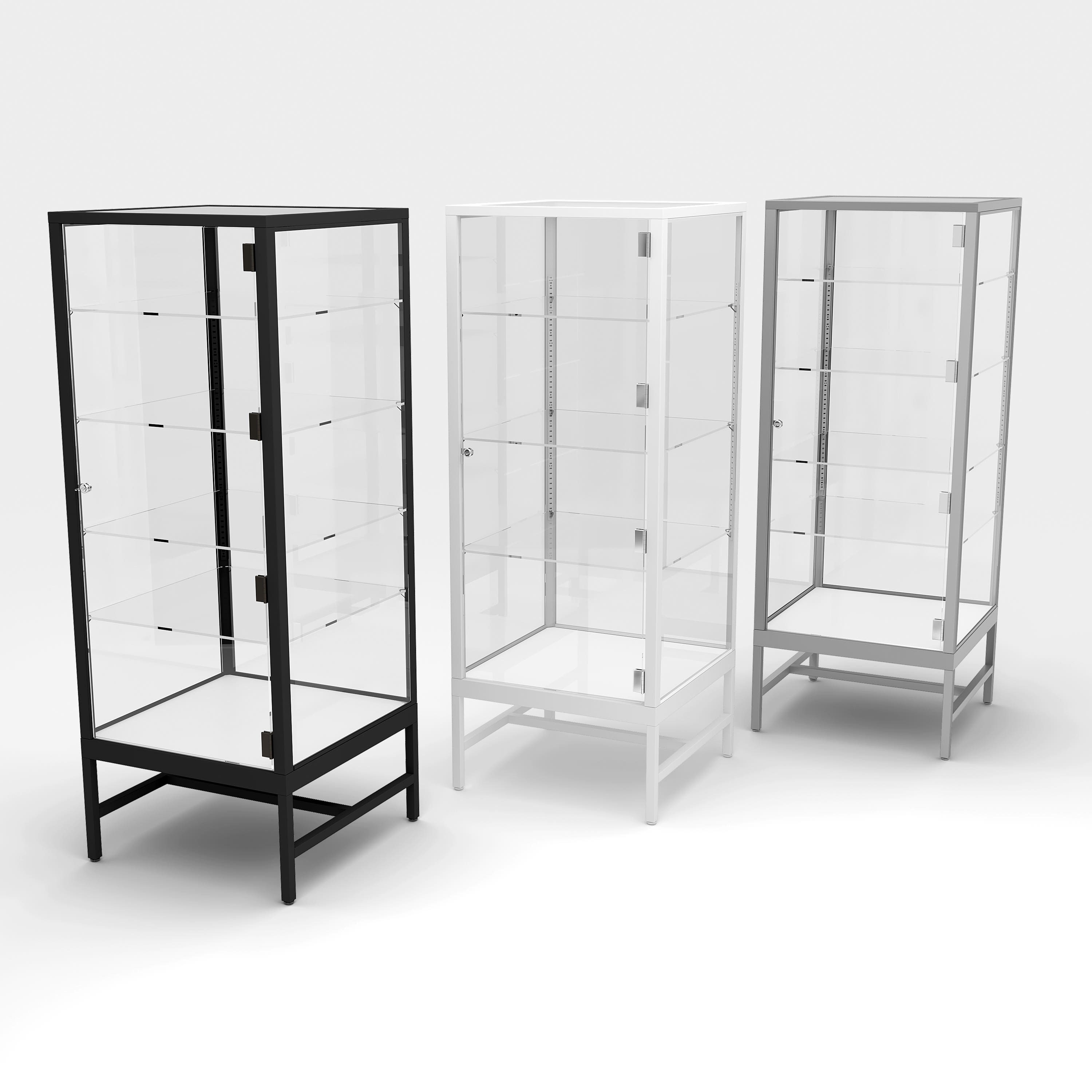 Showcase display shelves deals
