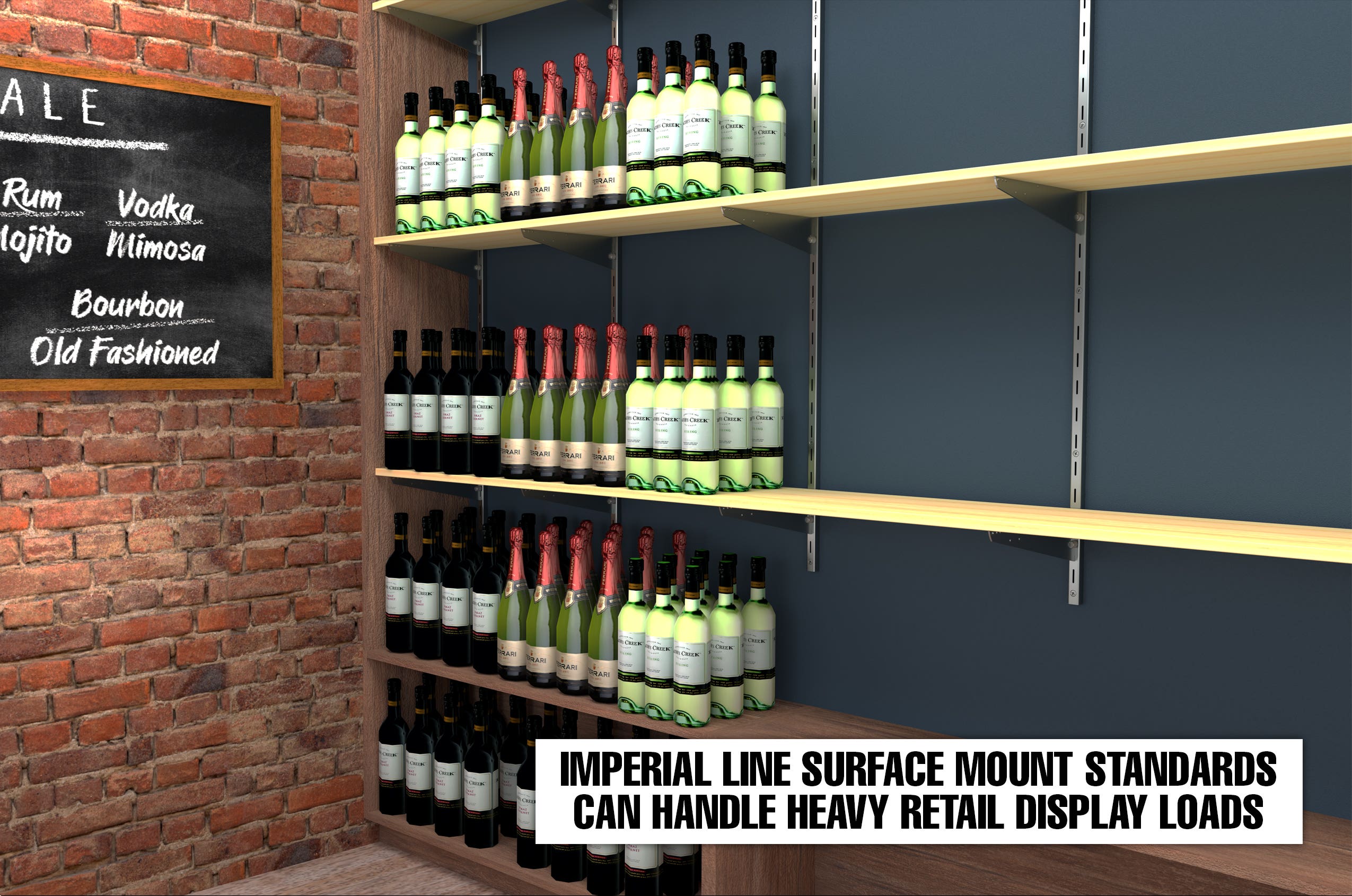 imperial standards are the ideal solutions for heavy retail displays